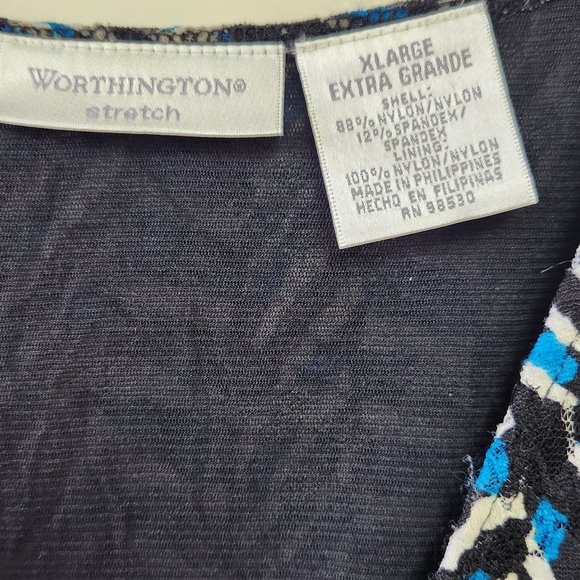 Worthington Women's XL Blouse ~ Fits More Like a Medium - Picture 4 of 4